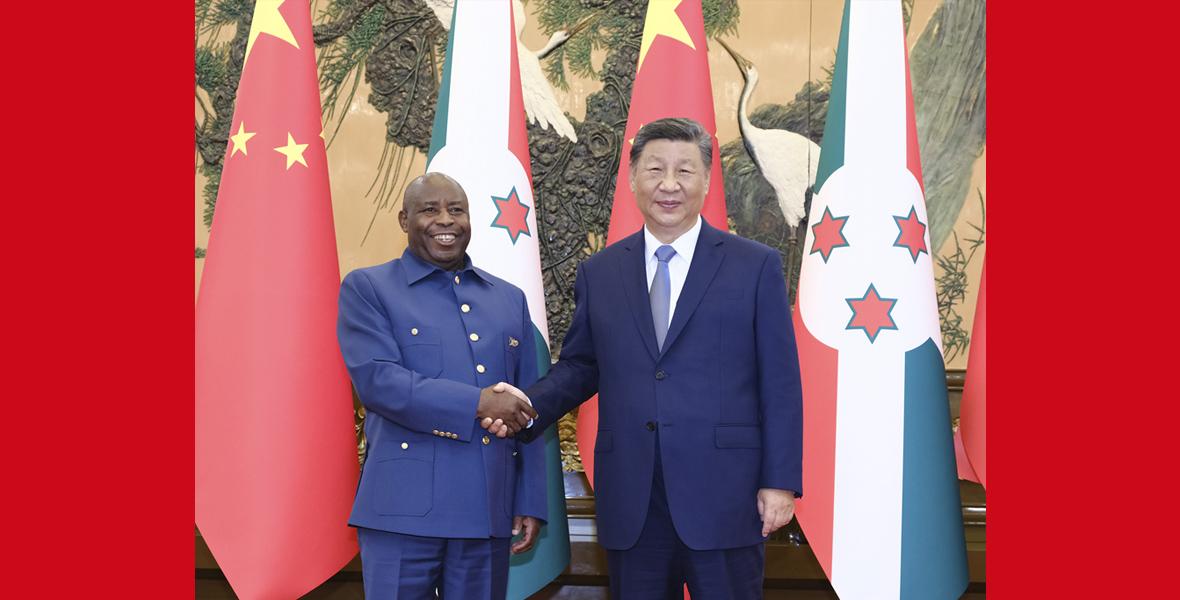 習(xí)近平會見布隆迪總統(tǒng)恩達伊施米耶